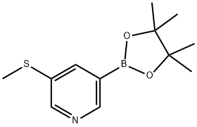 5-(Methylthio)pyridine-3-boronic acid pinacol ester Struktur