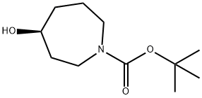 (S)-tert-Butyl 4-hydroxyazepane-1-carboxylate Struktur