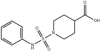 1-[(PhenylaMino)sulfonyl]-4-piperidinecarboxylic acid Struktur