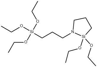 (1-(3-TRIETHOXYSILYL)PROPYL)-2,2-DIETHOXY-1-AZA-2-SILACYCLOPENTANE, tech-90 Structure