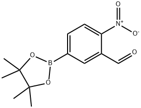 3-ForMyl-4-nitrophenyl boronicacid pinacol ester Struktur