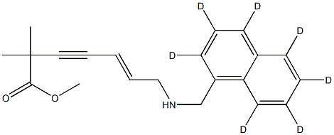 N-DESMETHYLCARBOXY TERBINAFINE-D7, METHYL ESTER Struktur