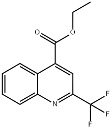 4-Quinolinecarboxylic acid, 2-(trifluoromethyl)-, ethyl ester Struktur