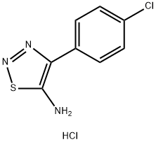 4-(4-Chlorophenyl)-1,2,3-thiadiazol-5-amine hydrochloride Struktur