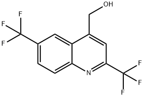 4-Quinolinemethanol, 2,6-bis(trifluoromethyl)- Structure