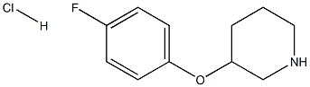 3-(4-Fluorophenoxy)piperidine HCl Struktur