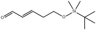 2-Pentenal, 5-[[(1,1-diMethylethyl)diMethylsilyl]oxy]-, (2E)- Struktur