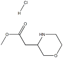 Methyl 2-(Morpholin-3-yl)acetate hydrochloride Struktur