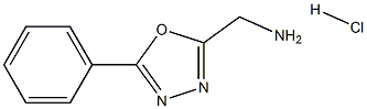 5-Phenyl-1,3,4-oxadiazole-2-methylamine hydrochloride Struktur