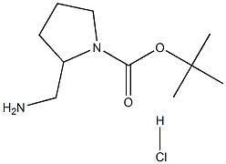 (+/-)-2-(AMINOMETHYL)-1-N-BOC-PYRROLIDINE-HCl Struktur