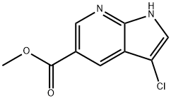 3-Chloro-7-azaindole-5-carboxylic acid Methyl ester Struktur