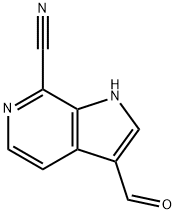 7-Cyano-6-azaindole-3-carbaldehyde Struktur