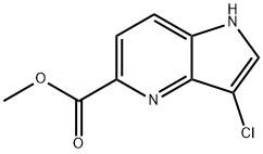 3-Chloro-4-azaindole-5-carboxylic acid Methyl ester Struktur