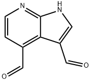 7-azaindole-3,4-dicarbaldehyde Struktur