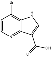 7-BroMo-4-azaindole-3-carboxylic acid Struktur