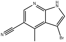 3-BroMo-5-cyano-4-Methyl-7-azaindole Struktur