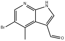 5-BroMo-4-Methyl-7-azaindole-3-carbaldehyde Struktur