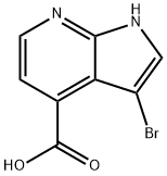 3-BroMo-7-azaindole-4-carboxylic acid Struktur