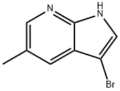 3-BroMo-5-Methyl-7-azaindole Struktur