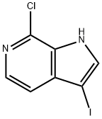 7-Chloro-3-iodo-6-azaindole Struktur