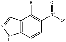 4-BroMo-5-nitro-1H-indazole Struktur