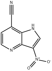 7-Cyano-3-nitro-4-azaindole Struktur