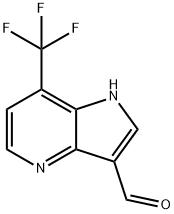 7-(TrifluoroMethyl)-4-azaindole-3-carboxaldehyde Struktur