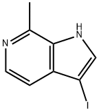 3-Iodo-7-Methyl-6-azaindole Struktur