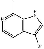 3-BroMo-7-Methyl-6-azaindole Struktur