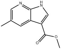 5-Methyl-7-azaindole-3-carboxylic acid Methyl ester Struktur