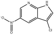 3-Chloro-5-nitro-7-azaindole Struktur