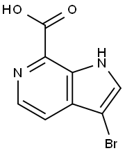 3-BroMo-6-azaindole-7-carboxylic acid Struktur