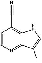 7-Cyano-3-iodo-4-azaindole Struktur