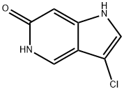 6-Hydroxy-3-chloro-5-azaindole Struktur