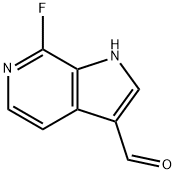 7-Fluoro-6-azaindole-3-carboxaldehyde Struktur