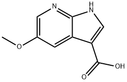 5-Methoxy-7-azaindole-3-carboxylic acid Struktur