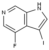 4-Fluoro-3-iodo-6--azaindole Struktur