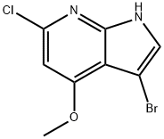 3-BroMo-6-chloro-4-Methoxy-7-azaindole Struktur