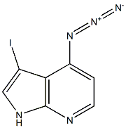 4-Azido-3-iodo-7-azaindole Struktur