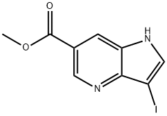 3-Iodo-4-azaindole-6-carboxylic acid Methyl ester Struktur