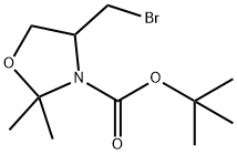 N-Boc-4-(broMoMethyl)-2,2-diMethyloxazolidine Struktur