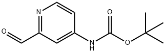 tert-Butyl 2-forMylpyridin-4-ylcarbaMate Struktur