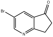 3-BROMO-5H,6H,7H-CYCLOPENTA[B]PYRIDIN-5-ONE Struktur