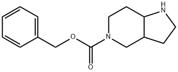 Octahydro-pyrrolo[3,2-c]pyridine-5-carboxylic acid benzyl ester Struktur