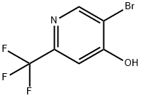 5-BroMo-2-(trifluoroMethyl)-4-hydroxypyridine Struktur