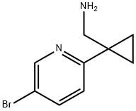 (1-(5-BROMOPYRIDIN-2-YL)CYCLOPROPYL)METHANAMINE Struktur