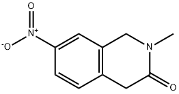 2-Methyl-7-nitro-1,2-dihydroisoquinolin-3(4h)-one Struktur