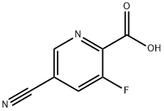 5-CYANO-3-FLUOROPICOLINIC ACID Struktur