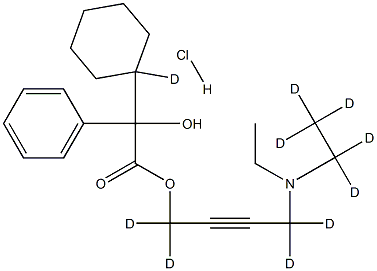 Oxybutynin-d10 Hydrochloride Struktur