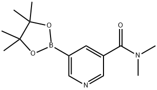 N,N-diMethyl-5-(4,4,5,5-tetraMethyl-1,3,2-dioxaborolan-2-yl)nicotinaMide Struktur